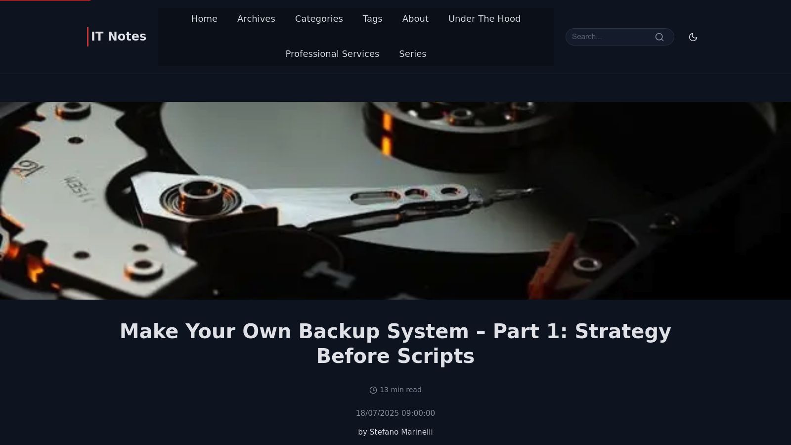 Make Your Own Backup System – The Computer Blog